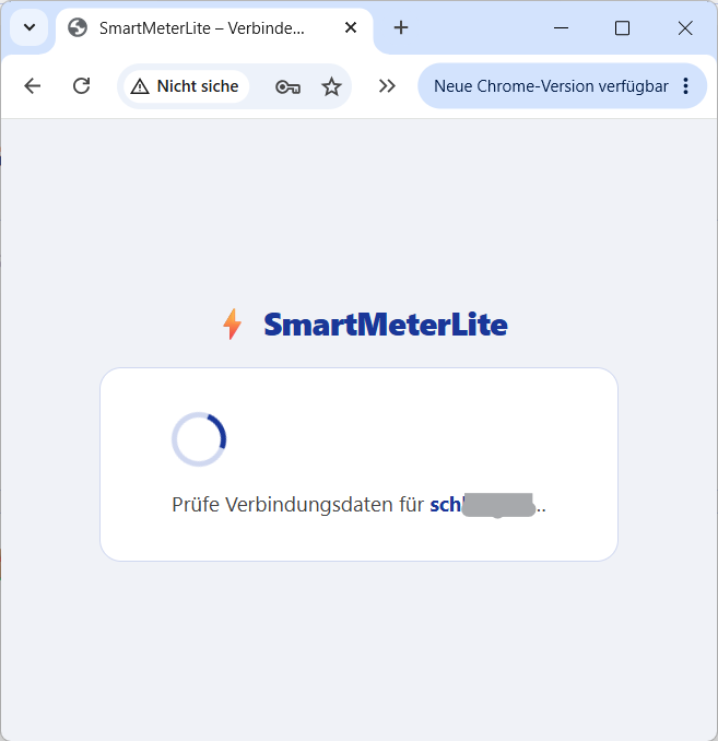 Verbindungsaufbau läuft